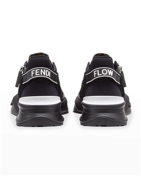 fendi flow ff side-zip trainer sneakers